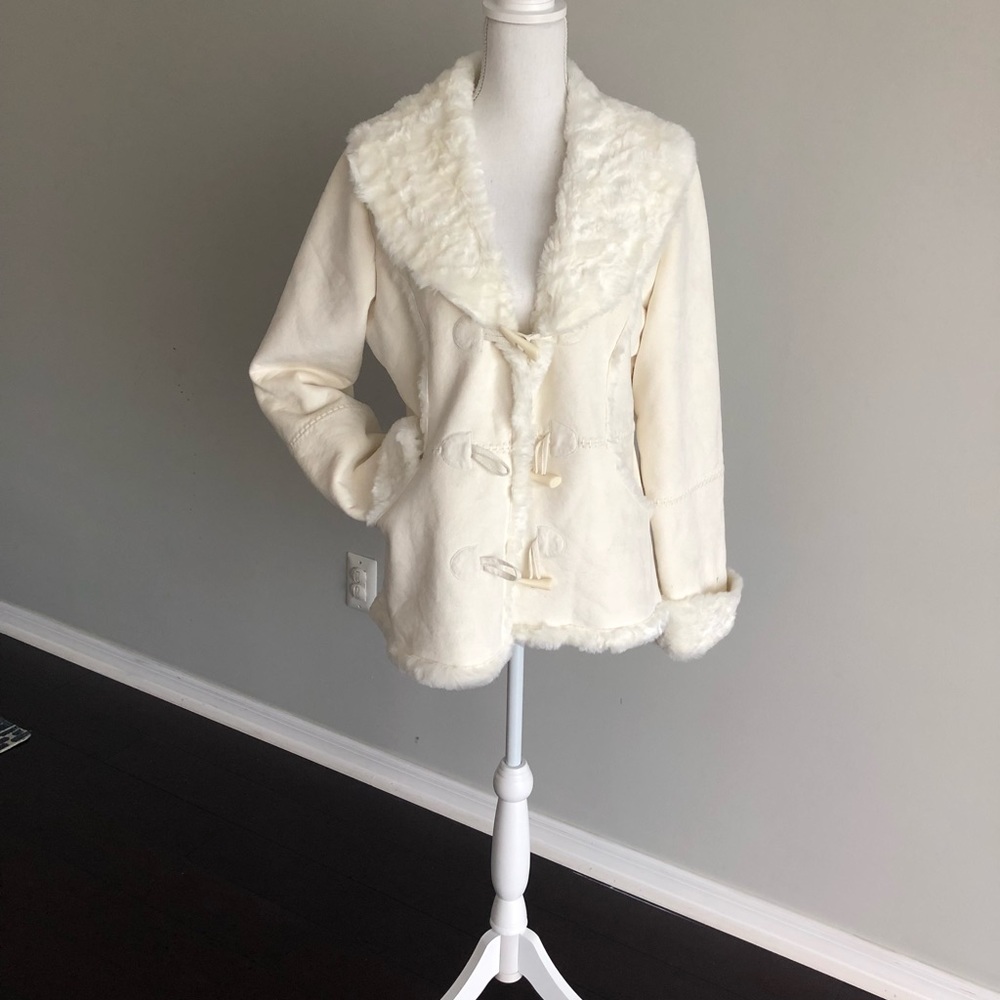COPY - White House Black Market winter white coat
